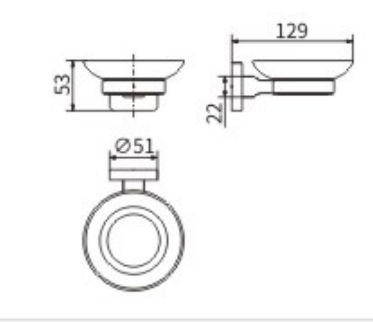 Мыльница CeramaLux Quadro 61904 - фото 2