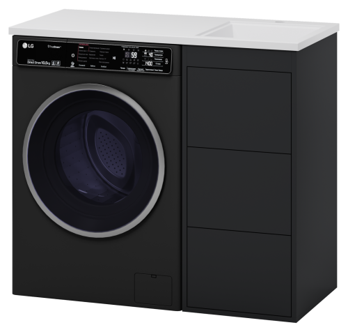 Тумба под раковину Brevita Grafit GRA-01040-013Я 40х50 напольная цвет черный