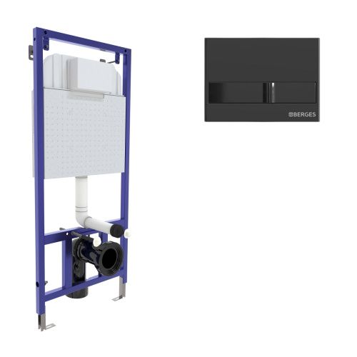 Комплект сантехническая инсталляция с клавишей смыва Berges NOVUM 040216