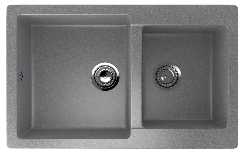 Кухонная мойка Ulgran Classic U-505-342 75х50 цвет серый