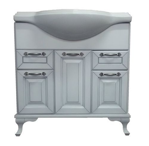 Тумба под раковину Loranto Пандора CS00032412 80х30 напольная цвет белый