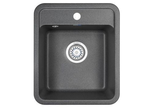 Кухонная мойка Granula 4202, ГРАФИТ 40х50 цвет черный поверхность матовая