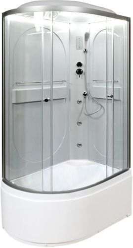 Душевая кабина AvaCan L620RLED+GM 120х80 асимметричная с крышей ориентация правая