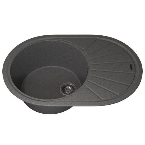 Кухонная мойка Uperwood Quartz Premium UPD-02 3910202106 75х50 цвет серый поверхность матовая