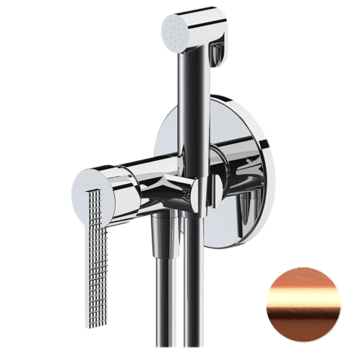 Гигиенический душ со смесителем Daniel ANC645BP4DCRP медь