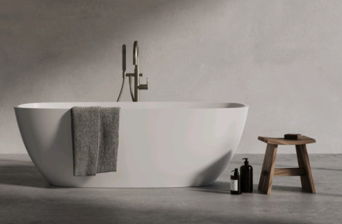 Ванна из искусственного камня Dea Design Soul DD8630 1700 18 170х70 отдельностоящая прямоугольная