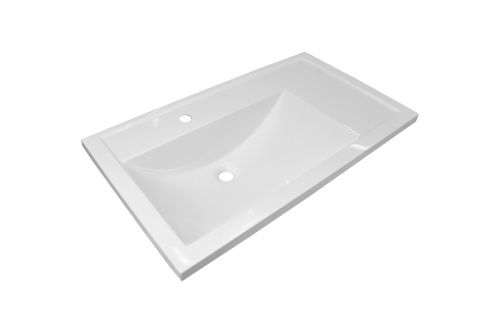 Раковина из искусственного камня Эстет Валенсия ФР-00016486 80х50 накладная цвет белый 1 отверстие под смеситель