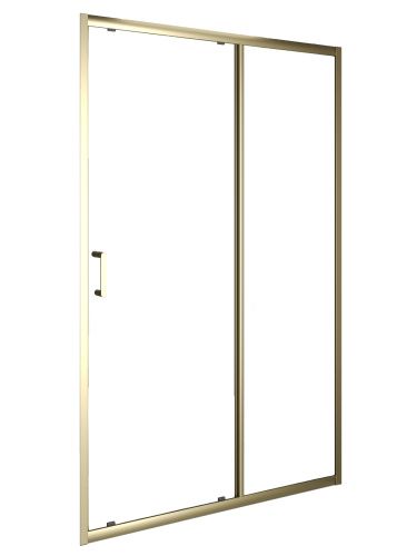Душевая дверь Orange E02-120TGY 120х190 стекло прозрачное профиль золото