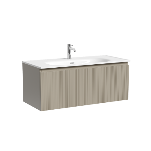 Тумба под раковину Sancos CODE CD100GP 100х50 подвесная цвет серый