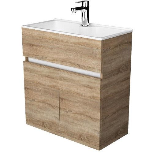 Тумба с раковиной 1MarKa Mira У75337 60х30 подвесная цвет коричневый