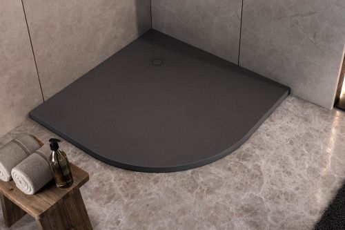 Душевой поддон из искусственного камня Kolpa-San HOPP 575590 100х100 черный
