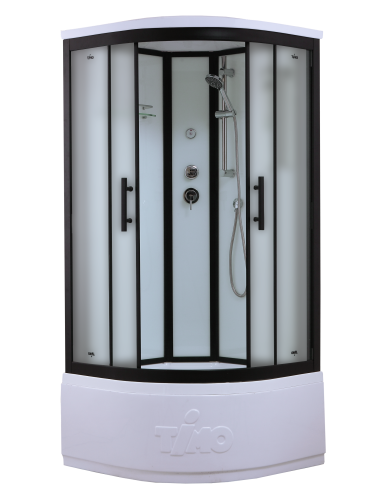 Душевая кабина Timo Standart T-6600BF 100х100 четверть круга с крышей ориентация универсальная