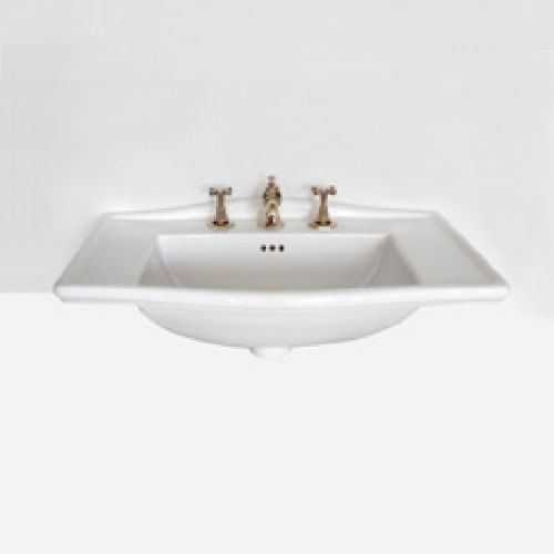 Раковина керамическая Devon Devon Westminster IBLI1FWES 70 см встраиваемая цвет белый 1 отверстие под смеситель