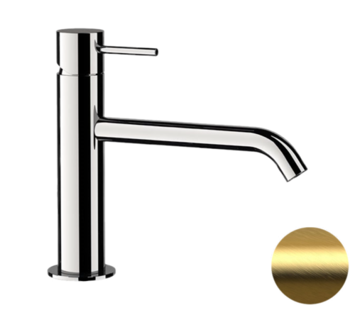 Смеситель Remer X Style X12ABG на раковину золото