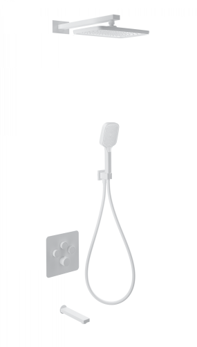 Душевая система Wonzon & Woghand WW-B4005-MW встраиваемая в стену цвет белый с термостатом