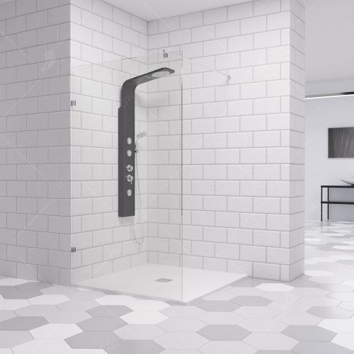 Душевая перегородка RGW Walk In 351030111-11 110х195 стекло прозрачное профиль хром