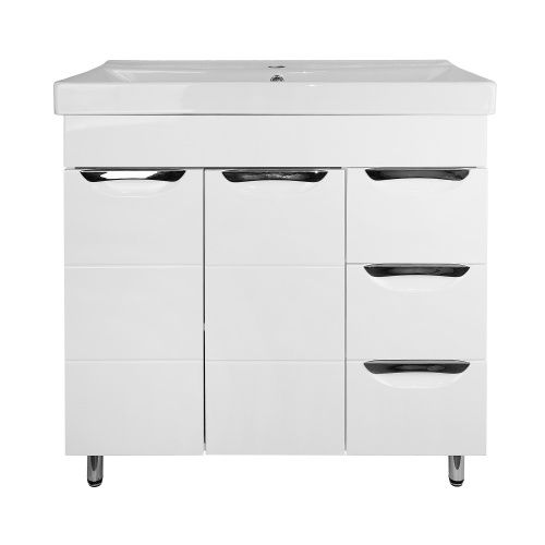 Тумба с раковиной Loranto Соло CS00091381 80х50 напольная цвет белый