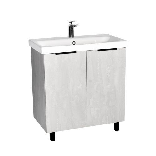 Тумба под раковину Viant Берлин VBER80MDC-T2ST 80х40 напольная цвет серый