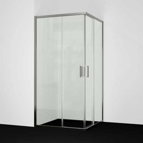 Душевой уголок Wasserkraft Tauber 64S 64S19 100х100 стекло прозрачное профиль никель без поддона