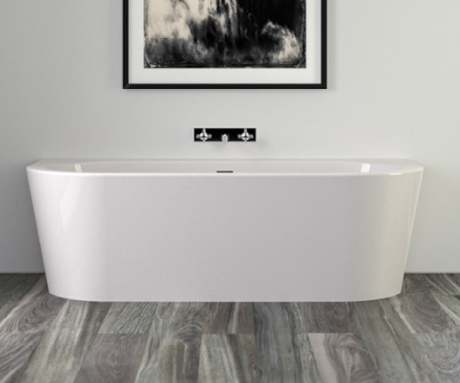 Ванна акриловая Knief Wall 0100-277WM 180х80 пристенная овальная