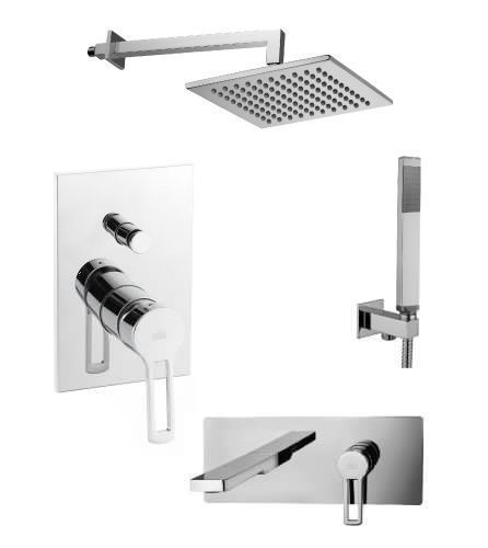 Душевая система Paffoni Ringo KITRIN015CR105KING встраиваемая в стену