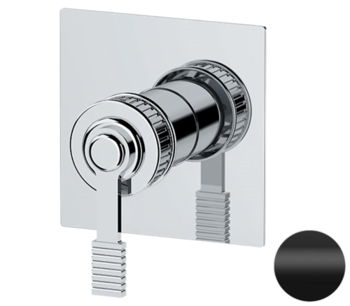 Смеситель для душа Remer Atelier AL30QNO встраиваемый в стену черный