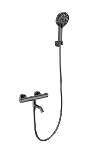 Смеситель для ванны Wonzon & Woghand Inn WW-B2065-A1-BGG настенный серый с термостатом