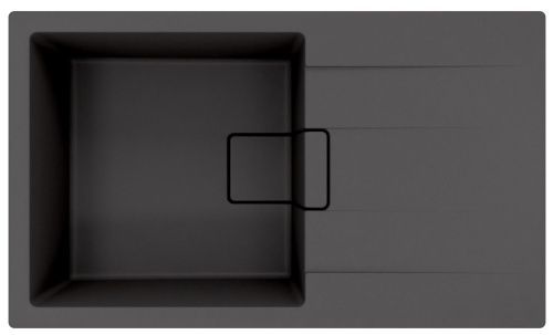 Кухонная мойка Florentina Ривьера 860 20.485.D0860.302 85х50 цвет черный поверхность матовая