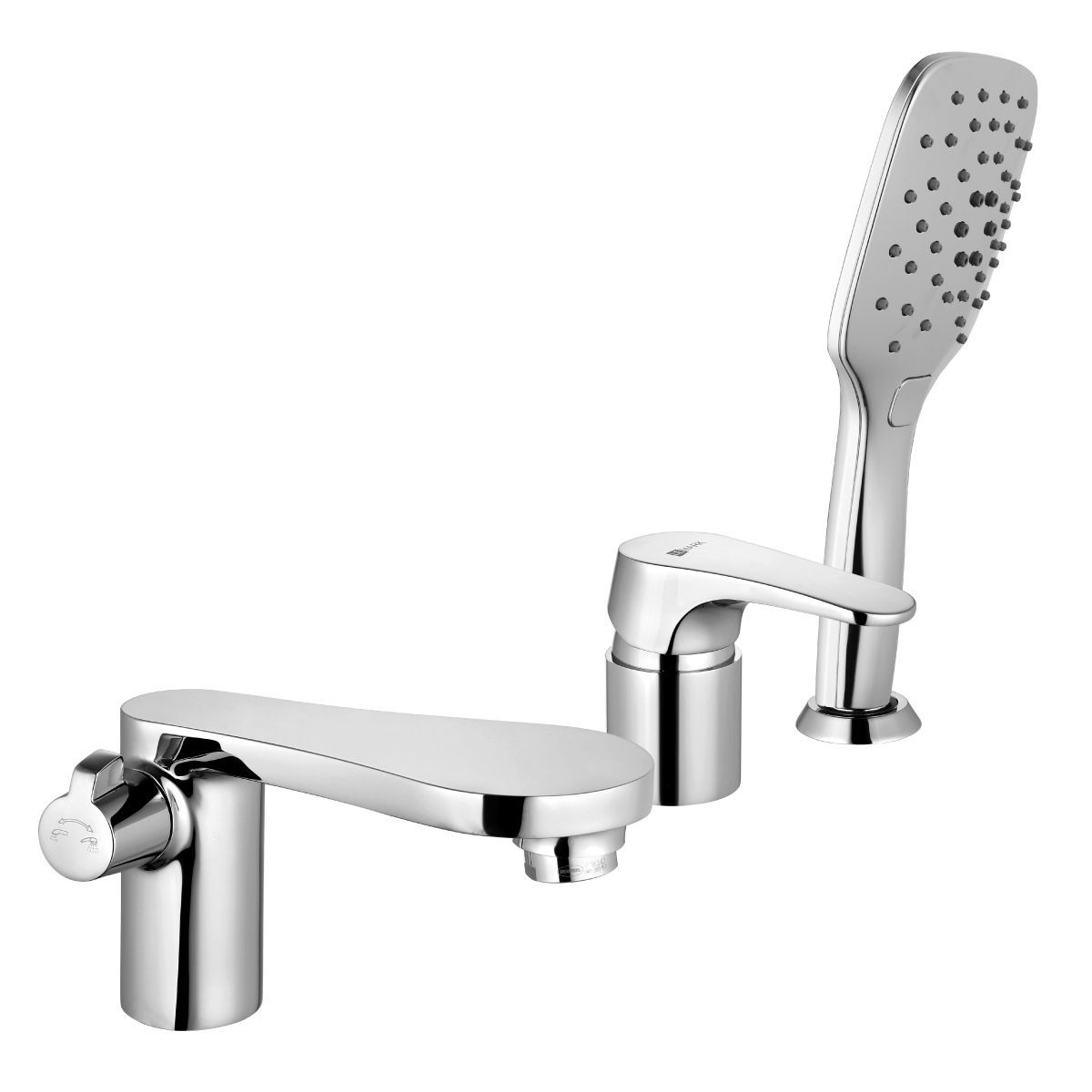 Смеситель LeMark Shift LM4347C на борт ванны хром