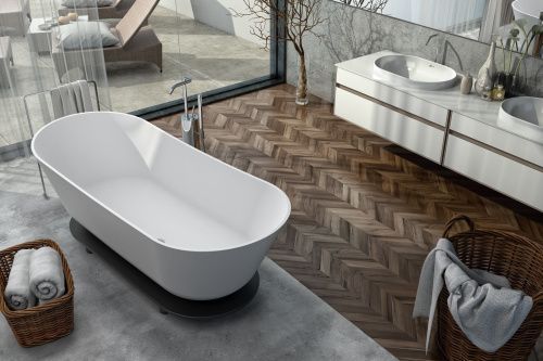 Ванна из искусственного камня Kolpa-San ATYS 622760 175х70 отдельностоящая овальная с ножками