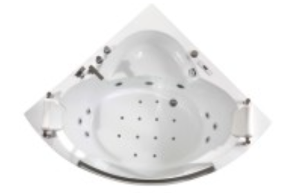 Ванна акриловая Frank 2019115 150х150 угловая четверть круга с каркасом - фото 3