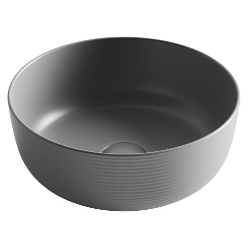 Раковина из сантехнического фарфора Ceramica Nova ELEMENT CN6073MH 40х40 накладная цвет черный без отверстий под смеситель