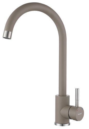 Смеситель для кухни Granfest QUARZ Z-5410 песочный на мойку бежевый