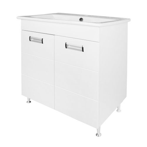 Тумба с раковиной Loranto Дина CS00092136 напольная цвет белый