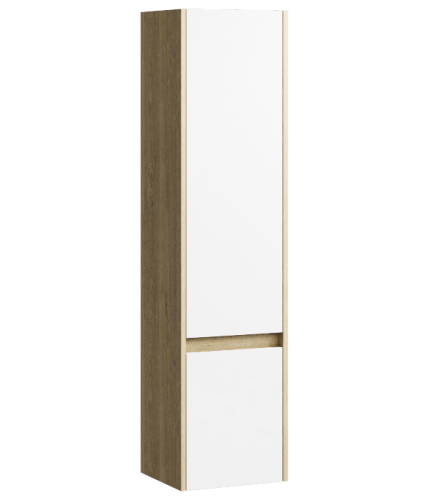 Зеркало-шкаф Aqwella Y SIT0535DB 40х150 подвесной цвет белый/коричневый