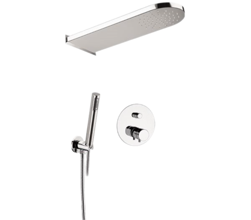 Душевая система Remer Elegance NT09S027MDMM встраиваемая в стену цвет хром с термостатом