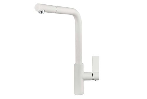 Смеситель для кухни Granula 2502, АРКТИК (БЕЛЫЙ) на мойку белый