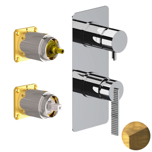 Смеситель для душа Daniel Club ANC612D3KB63 встраиваемый в стену латунь