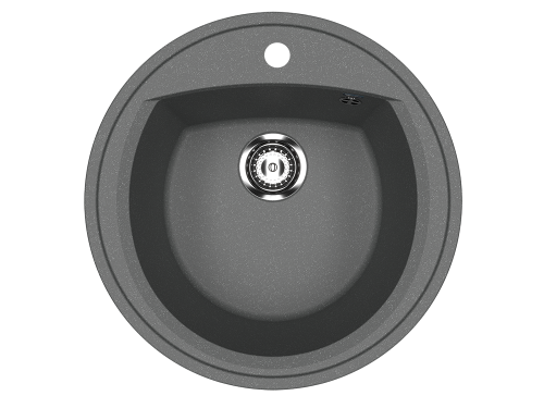 Кухонная мойка Ulgran Classic U-603-343 50х50 цвет черный