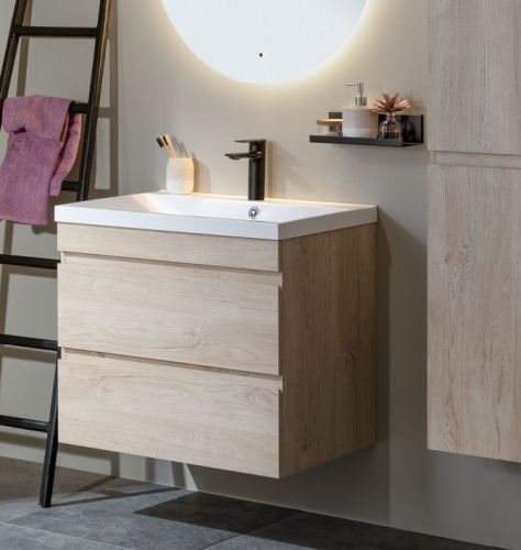 Тумба под раковину Aquanet Нота NEW 00334200 100х50 подвесная цвет бежевый