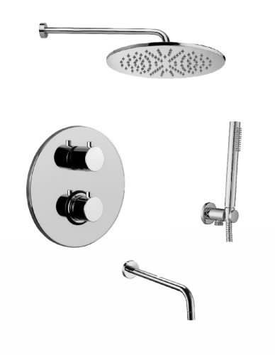 Душевая система Paffoni Light KITLIQ019CR141KING встраиваемая в стену