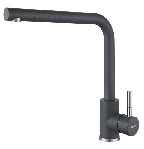 Смеситель для кухни Granfest QUARZ Z-5411 темно-серый на мойку темно-серый