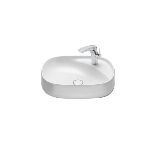 Раковина керамическая Roca 7.3270.B.800.0 60х50 накладная цвет белый 1 отверстие под смеситель