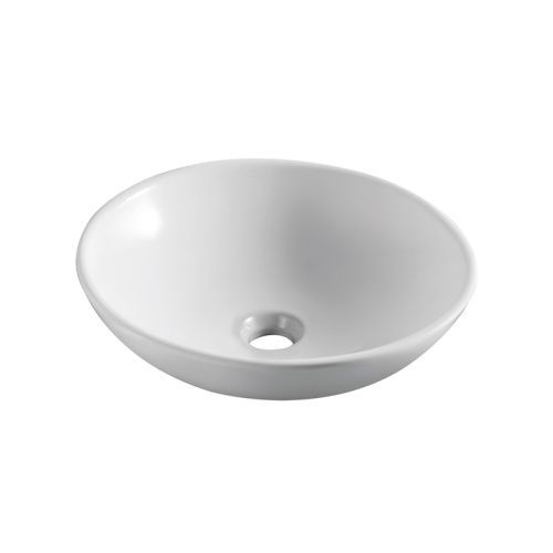 Раковина из сантехнического фаянса Azario AZ415 40х40 накладная цвет белый