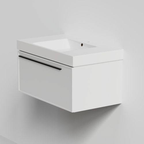 Тумба с раковиной La Fenice ELBA NFNC-01-ELB-B-80-3-80 80х50 подвесная цвет белый