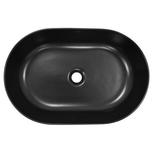 Раковина керамическая Creo Ceramique PUIMA PU4300MBK 60 см накладная цвет черный