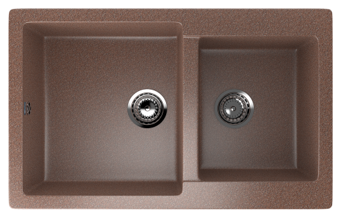 Кухонная мойка Ulgran Classic U-505-307 75х50 цвет коричневый