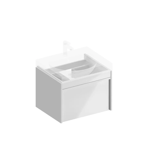 Тумба под раковину Kerama Marazzi MODULA MO.60.1+1\WHT 60х50 подвесная цвет белый