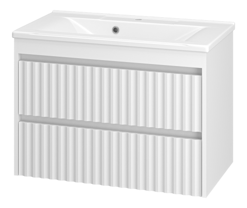 Тумба под раковину Brevita Balaton BAL-06080-01-01П2Я 80х40 подвесная цвет белый