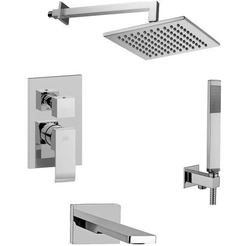 Душевая система Paffoni Elle KITEL019CR120 встраиваемая в стену цвет хром